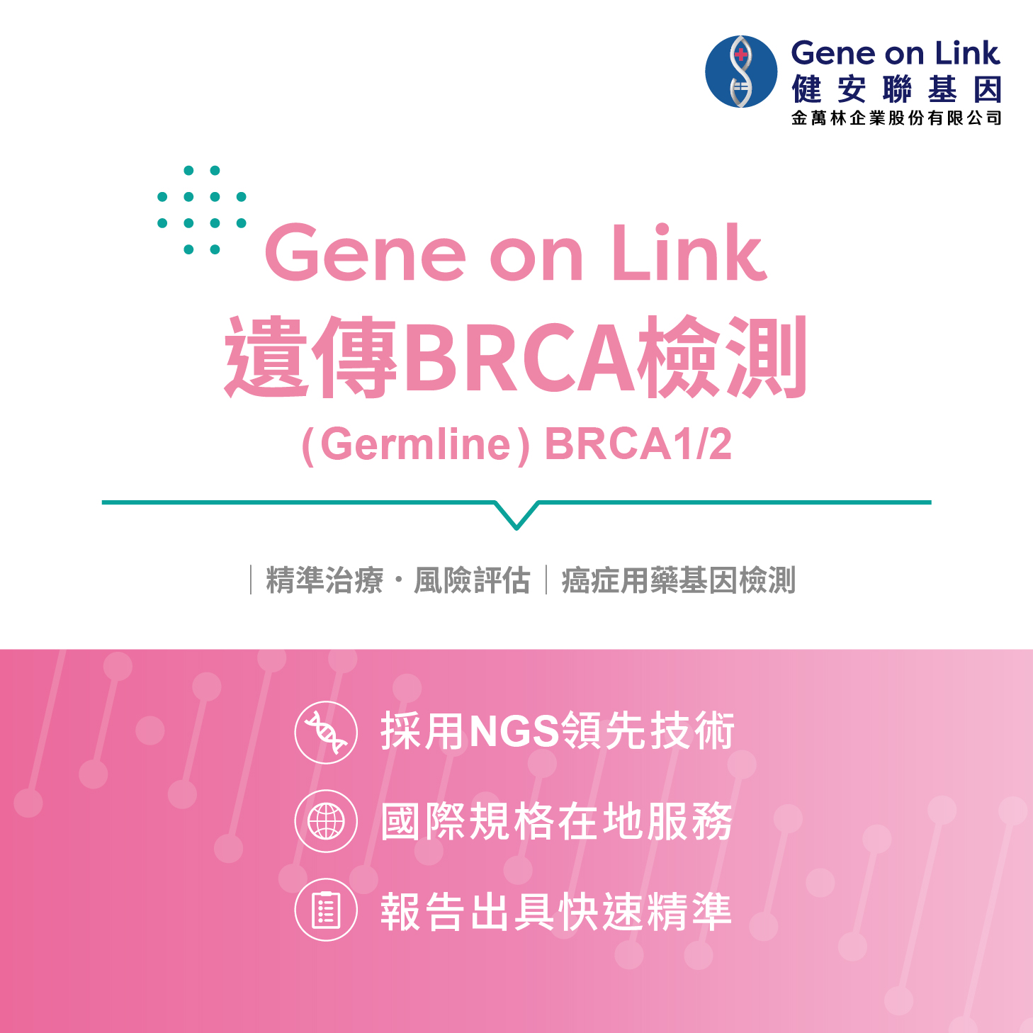 | 遺傳BRCA檢測(Germline)BRCA1/2
